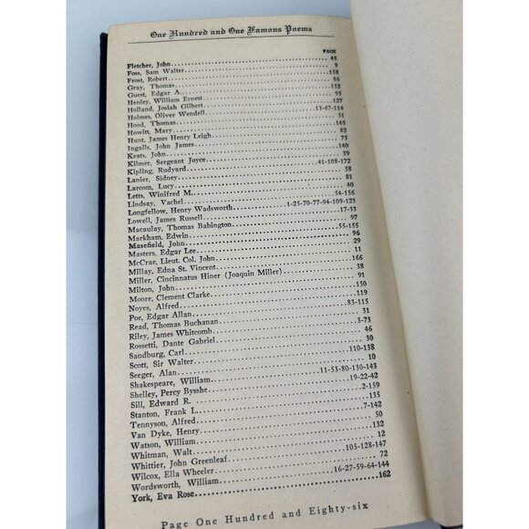 1929 One Hundred and One Famous Poems Vintage Antique Book Poetry Compilation - Picture 16 of 16